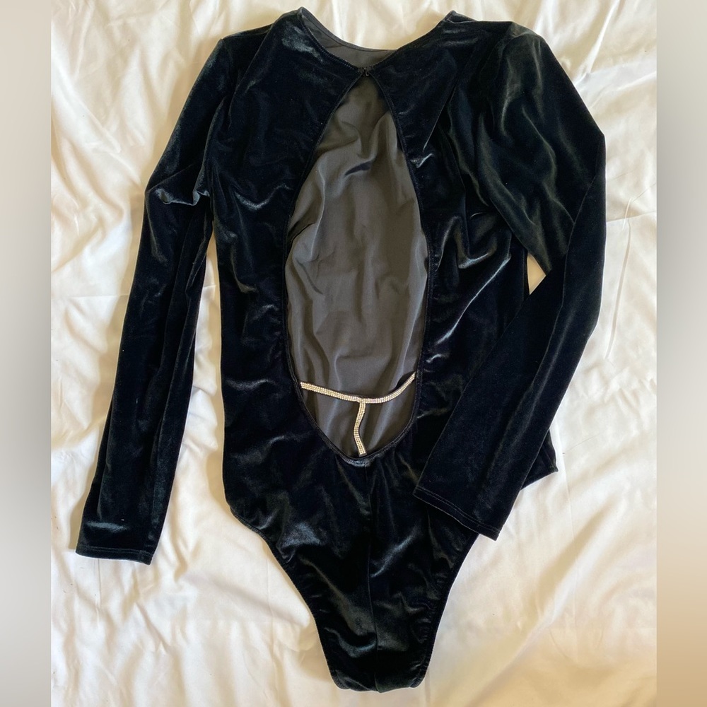 Victoria secret velvet bodysuit